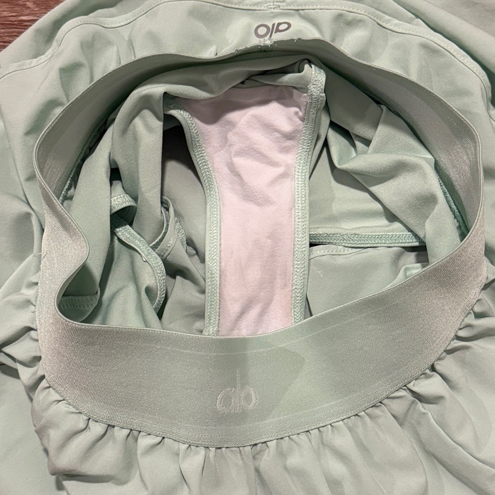 Alo Match Point Shorts Spearmint - Picture 6 of 6